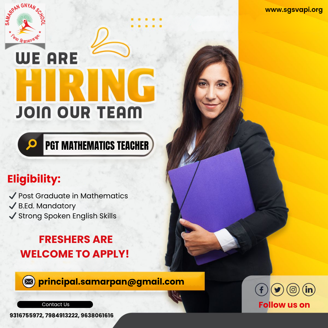 samarpan Gyan school Teacher Hiring